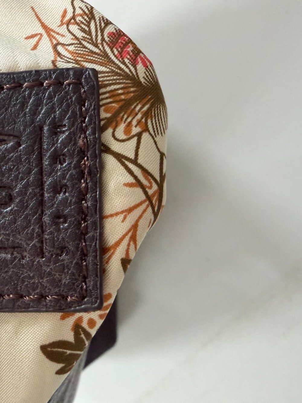 Tommy Hilfiger Navy Blue & Brown Crossbody Bag Gold Logo Crossbody Purse - Picture 10 of 13